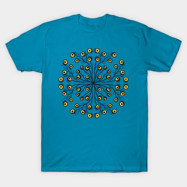 Eye Monster Weird Symmetry Creature T-Shirt by Boriana Giormova